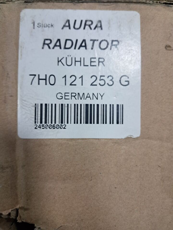 7H0121253G TRANSPORTER 2.5 TDİ SU RADYATÖRÜ