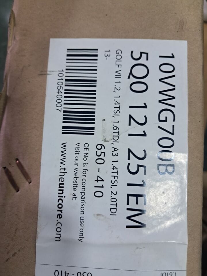 5Q0121251EM 1.2 TSİ 1.4 TSİ 1.6 TDİ SU RADYATÖRÜ